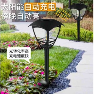 跨境新款钨丝太阳能草坪灯 户外防水LED灯庭院景观灯插地