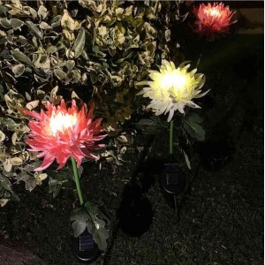 户外太阳能菊花灯,LED草坪灯