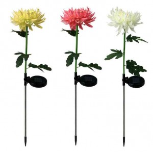 户外太阳能菊花灯,LED草坪灯