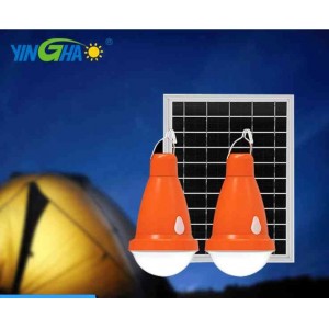 太阳能led灯泡灯 户外便携式露营应急灯 庭院分体吊灯 高亮度