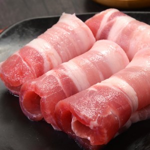 冷冻带皮猪肉 猪五花肉片500g