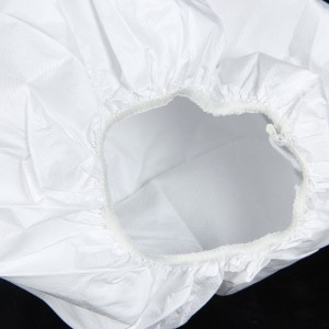 一次性无纺布65克普抗连体防尘服透气膜高抗连帽连脚民用防护服