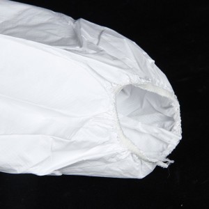 一次性无纺布65克普抗连体防尘服透气膜高抗连帽连脚民用防护服