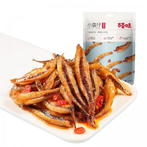 小鱼干即食海鲜零食 香辣小鱼仔105g/袋