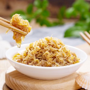 【海鲜新吃法】渔大叔 瑶柱丝即食罐头扇贝肉柱丝90g大连特产寿司日料食材拌饭拌面瑶柱酱下饭菜捞面神器 原味