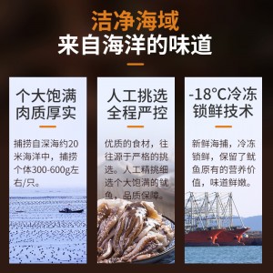 冷冻海鲜水产 鱿鱼须500g*1袋