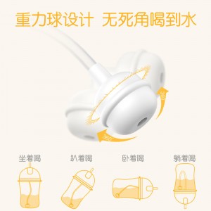 儿童水杯 吸管杯 防漏宝宝学饮杯