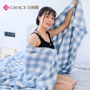毛巾被 午睡毯 薄空调被  午睡毯 毯子 单人