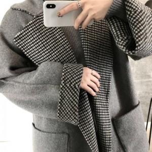 纯羊毛双面呢大衣  毛呢大衣  双面羊毛大衣  毛呢外套