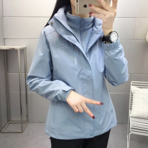 男女三合一抓绒内胆冲锋衣 可拆卸两件套防水透湿 户外保暖防寒服