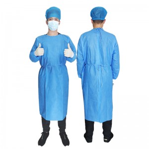 一次性医用隔离衣反穿式加厚手术衣手术服防尘服医用防护隔离服