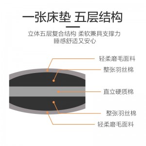 床垫褥子 加厚针织榻榻米床垫床褥垫 可折叠褥子双人垫被
