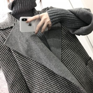 纯羊毛双面呢大衣  毛呢大衣  双面羊毛大衣  毛呢外套