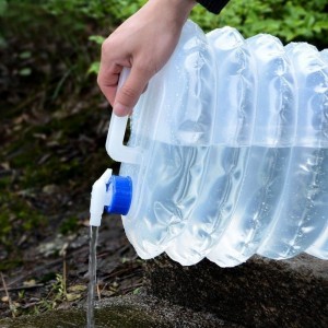 户外折叠水桶 野外露营水桶 旅行家用大号折叠水壶 折叠水桶10L