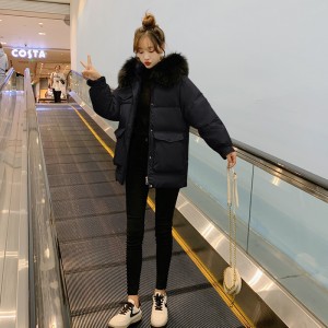 羽绒服 棉衣 女短款  白鸭绒 加厚 保暖外套