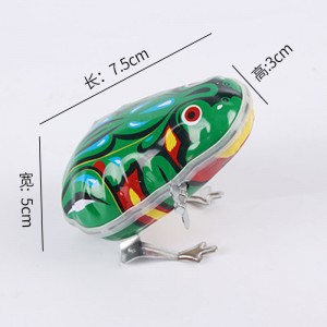 玩具铁皮青蛙上弦跳跳蛙   发条玩具