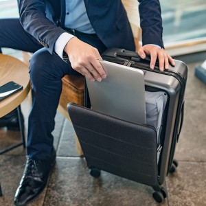 行李箱 拉杆箱 登机箱 男女商务前开口旅行箱