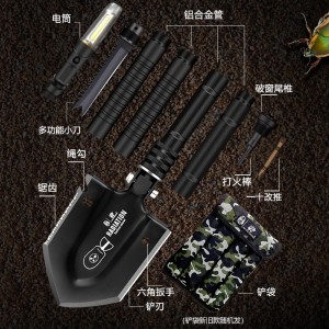 多功能铲子小刀 野外军工铲兵工铲  折叠铲战备铁锹新辐射战术铲