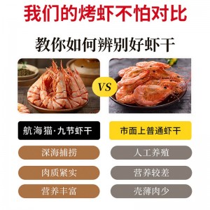 九节虾虾干 虾干即食 烤虾干 大虾干 海虾干 对虾干