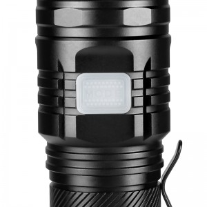 强光手电筒 变焦远射USB充电式 家用便携 户外骑行应急灯