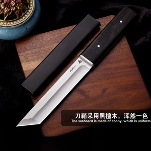 一体龙骨D2钢户外刀具  野外求生刀