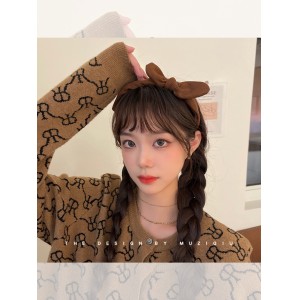蝴蝶结发箍 法式少女春夏发卡 百搭外出高级感头饰