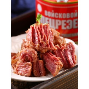 牛肉罐头俄罗斯风味即食大块红烧肉无淀粉速食下酒菜熟食525g食品