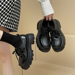 秋季新款系带乐福鞋