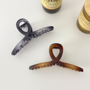雾面磨砂高级感鲨鱼夹抓 夹大号发夹女后脑勺发卡盘发头饰