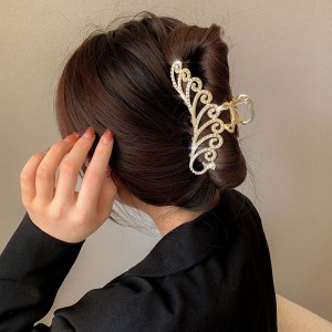 发夹气质秋冬抓夹大号 女后脑勺发卡头饰 鲨鱼夹子 马尾夹碎发刘海夹