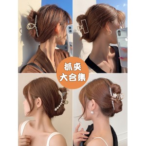 网红头发夹子 头饰发夹 后脑勺大号抓夹女发卡