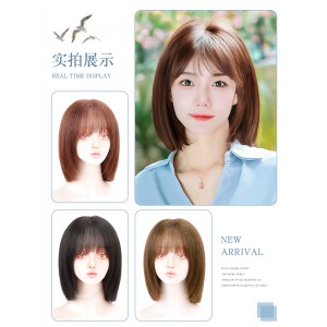 假发自然短发波波假发套
