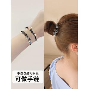 头绳女橡皮筋 扎头气质头饰 高弹力成人夏季发绳
