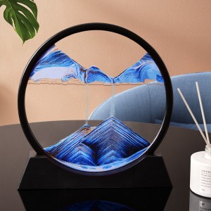 流沙画摆件 3D流沙画礼物 沙漏计时器摆件 办公室摆件家居装饰品