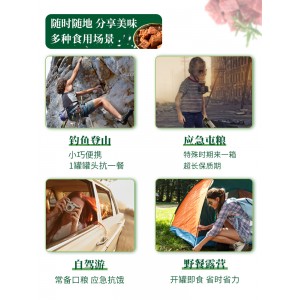 红烧牛肉罐头 肉即食应急肉制品