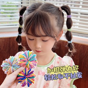 儿童糖果色皮筋 宝宝头绳 不伤发高弹力橡皮筋 可爱女孩发饰
