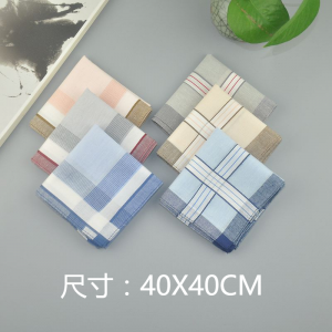 手帕 老人用男士纯棉擦汗小方巾