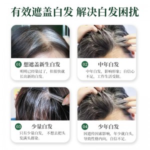 一梳黑染发剂染膏