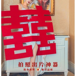 超大喜字贴 婚房布置 结婚专用 婚庆用品