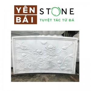 白石莲花浮雕