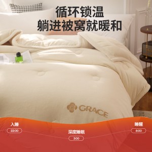 两面绒毛毯被 加绒冬被被子加厚盖毯被子两用 单双人保暖被褥