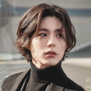 帅气假发 短发蓬松中分无刘海自然男士全头套式