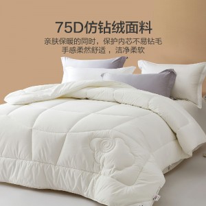 100%澳洲进口羊毛被子 抗菌春秋被芯
