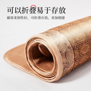 凉席 密藤席两件套夏天床席草席垫
