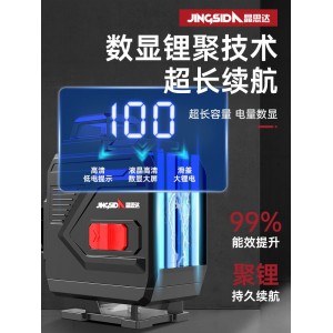 红外线水平仪 高精度强光细线 户外12线绿光 室外贴地仪器激光贴墙仪