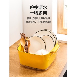 双层洗菜盆 沥水篮 厨房家用塑料水果盘 客厅水槽滤水菜 篓淘洗菜篮子