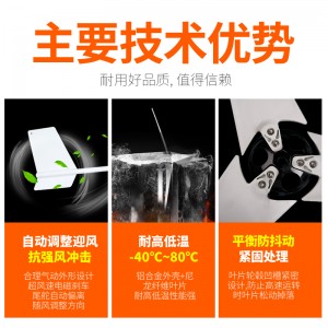 风力发电机小型家用户外永磁直流风能发电机