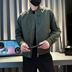高级感 美式工装夹克 男潮牌痞帅男装衣服 2023新款春秋季棒球服外套