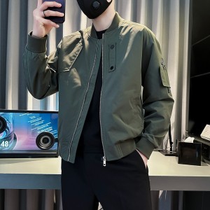 高级感 美式工装夹克 男潮牌痞帅男装衣服 2023新款春秋季棒球服外套