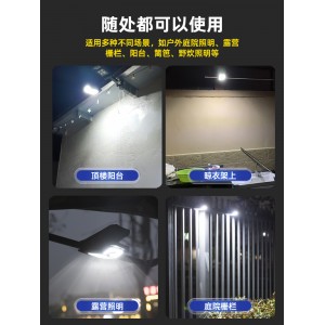 太阳能户外灯 夹子灯 帐篷露营 围墙阳台人体感应灯 防水照明路灯壁灯